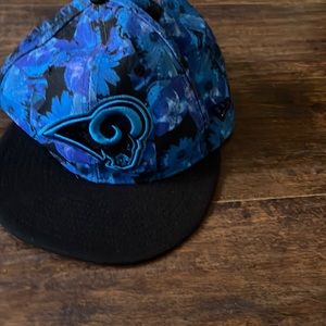 Los Angeles rams flower pattern hat